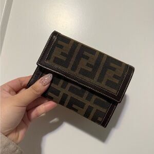 Fendi Zucca Trifold Wallet